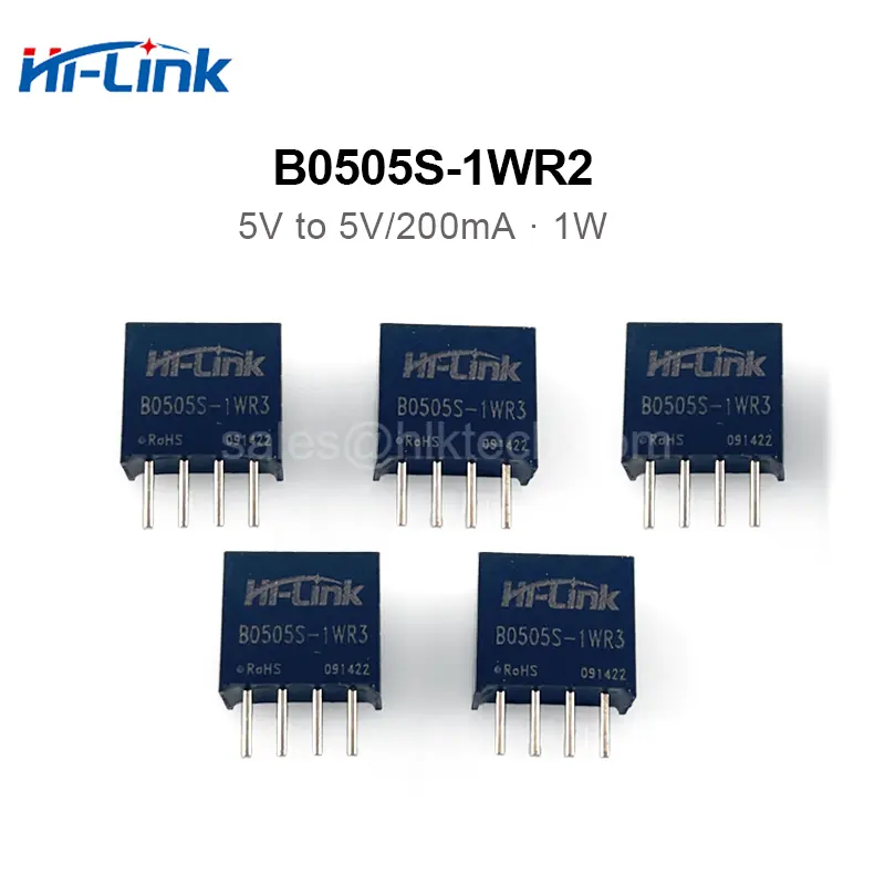 Circuito integrado de módulo de potencia de aislamiento IC de 5V a 5V/12V/15V Hi-Link de 2, 2, 2, 1, 2, 2, 1, 2, 2