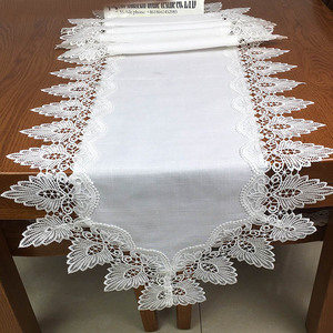 Stile europeo pizzo di natale tavolo <span class=keywords><strong>da</strong></span> pranzo <span class=keywords><strong>runner</strong></span> moderna calda di vendita del merletto stuoia di tabella e <span class=keywords><strong>runner</strong></span> - Product Image 2