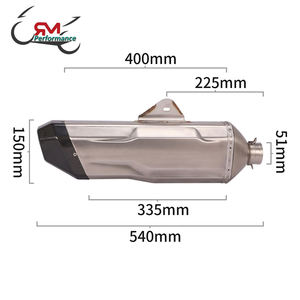 Silencieux d'échappement sans lacet pour KTM 790 ADV DUKE 790 Adventure R 2019-2022 Système complet pour moto Mid Link Pipe Espace Moto Modifier - Product Image 5