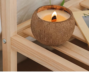 Coconut Shell Aromatherapy <b>Candle</b> <b>Gift</b> <b>Set</b> Ambient Niche Premium Creative Fragrance Bedroom Birthday <b>Gift</b> Souvenir Decor - Product Image 6
