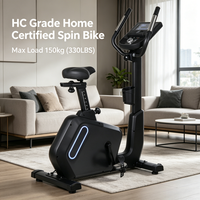 Bicicleta Estática Magnética K-FIT GS-8760BP, Equipo de Gimnasio Comercial de Alta Gama, Programable, Resistente, para Uso Doméstico