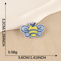 Offre Spéciale mignon insecte thème abeille feutre à la main broderie fer sur animaux abeille patchs pour enfants vêtements