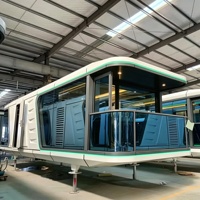 Capsule spatiale préfabriquée de luxe, maison mobile, maison d'hôtes portable pour zone touristique