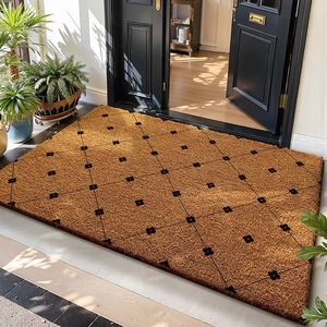 Tapis d'entrée Cangming en imitation fibre de coco, style moderne, lavable, antidérapant pour l'extérieur - Product Image 2
