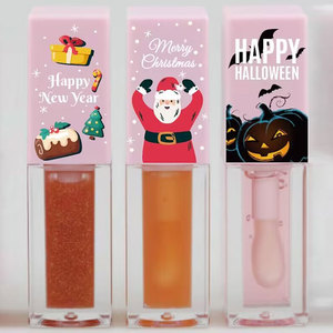Tinte de aceite labial mágico para estancia las 24 horas, Vegano bálsamo labial, logotipo personalizable, sabor a fruta, Color Natural, temática de Halloween/Navidad, privado - Product Image 1