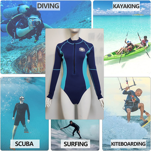 Combinaison <span class=keywords><strong>de</strong></span> plongée intégrale 1 pièce pour <span class=keywords><strong>femme</strong></span>, manches longues, fermeture éclair sur la poitrine, en néoprène, protection thermique - Product Image 6