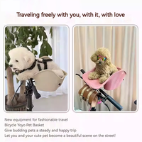 Siège de vélo réglable pour petits animaux, panier de sécurité pour chats et chiens, compatible avec les petits chiens et chats pour les sorties en extérieur