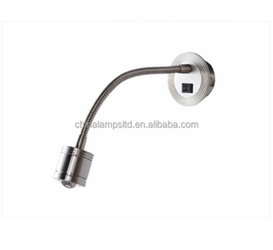 Lampe murale LED d'intérieur moderne 3W pour la lecture, lampe de chevet flexible à col de cygne avec corps en aluminium pour hôtel, maison, villa, chambre à coucher - Product Image 4