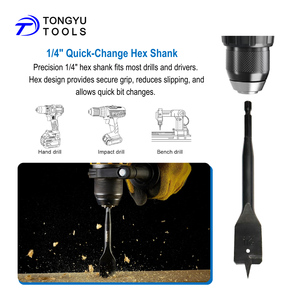 24mm Heavy Duty Shank Center Point Paddle Flat <strong>Wood</strong> Spade <strong>Drill</strong> <strong>Bit</strong> for <strong>Wood</strong> Drilling - Product Image 6