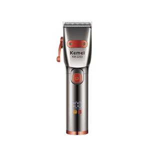 Kemei Hair Clipper KM-2253 Metal Body LCD Display <b>USB</b> <b>Charging</b> Electric Hair Trimmer For Men Salon Use - Product Image 2
