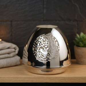 Portavelas de latón plateado para velas de té |   Portavelas Hecho a Mano | Farol Decorativo para Decoración del Hogar |   PORTA LUCES DE TÉ NATURALES - Product Image 6