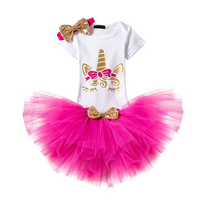 Niño niños bebé niña 1 año cumpleaños ropa unicornio vestidos <span class=keywords><strong>para</strong></span> fiesta <span class=keywords><strong>de</strong></span> cumpleaños <span class=keywords><strong>de</strong></span> las niñas - Product Image 1