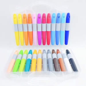 Silly Silk Safe Child Préscolaire Cryons De Haute Qualité Non Toxoc En Chine Papeterie Pour Tout-Petit Dessiner Ensemble Craie 3D Twist Up Crayon - Product Image 1
