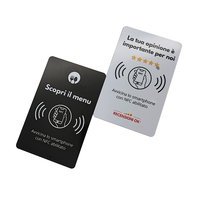 Support de table NFC RFID en PVC avec puce NTAG213 215, étanche, impression personnalisée, menu de restaurant, carte NFC avec code QR