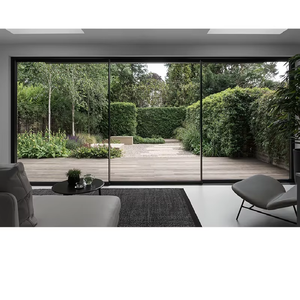 As2047 חלונות אוסטרלי ודלתות זיגוג כפול דלתות stacker פנורמיות מסך אלומיניום הזזה דלתות הזזה - Product Image 1