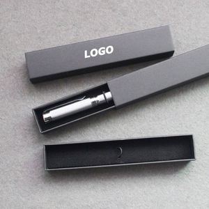 Black Rectangular Cardboard Pen Gift <b>Box</b> with Lid for Promotional Writing Instruments Packaging - Product Image 1