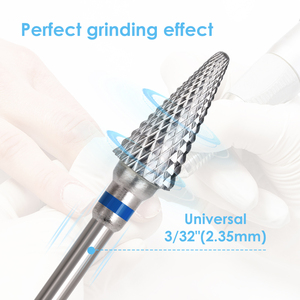 Yaqin High Quality 3/32\&quot; Cone <strong>Carbide</strong> Nail Drill <strong>Bit</strong> Manicure Rotary Burr Milling Cutter For Soft Gel Polish And Nails Removal - Product Image 5