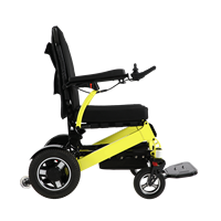 Fauteuil roulant électrique en aluminium robuste de 660 lb, nouveau fauteuil roulant électrique pliable avec batterie au lithium