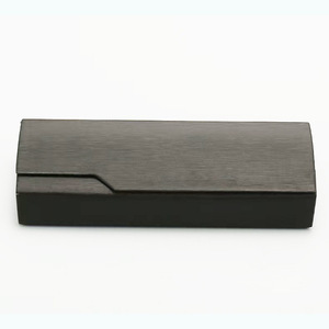 Étui à lunettes en cuir sur mesure, noir et gris, rectangulaire, pour lunettes optiques, boîte de rangement pour porteurs de lunettes de vue et presbytes - Product Image 5