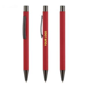 Business Metal Neutral Carbon Aluminum Rod Ballpoint <b>Pen</b> 1.0mm Writing Width Black Ink Custom Logo Custom Brand Promotional - Product Image 2