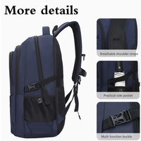 HAIBOWY 2026 Nouveau Sac à Dos Unisexe Tendance Imperméable Décontracté pour Voyage et Étudiant, Personnalisable avec Logo, en Polyester, pour Ordinateur Portable