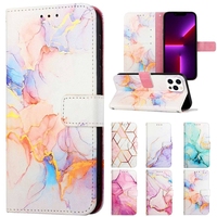 Étui portefeuille en cuir de pierre de marbre de mode pour Infinix Hot 10i 10T 10S 12 Play NFC 12I 12 Pro NOTE 12 40X 5G support Flip Cover