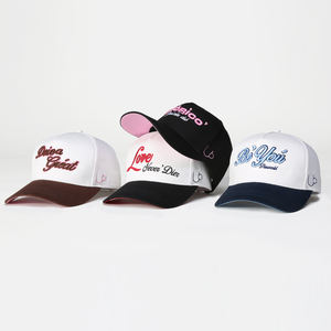 Gorra de Béisbol de 5 Paneles de Gamuza de Alta Calidad con Parche Bordado en 3D de Dos Tonos y Logotipo Personalizado, Material de Algodón Lanhai - Product Image 2