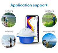 Détecteur de profondeur portable avec sonde sonar, écholocalisateur sans fil, détecteur de profondeur pour la pêche, leurre de pêche, écholocalisateur