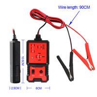 Testeur de relais de voiture à LED 12V, indicateur lumineux, testeur de batterie électronique automobile, accessoire automobile essentiel