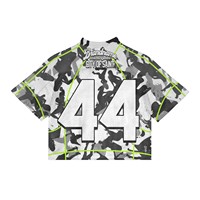 Articles de mode pour jeunes, t-shirts de football vintage, impression par transfert par sublimation de luxe, jersey de football américain décontracté surdimensionné en maille