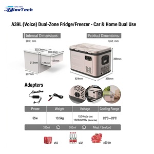 18L 22L 28L 39L 49L Portable 12/24V DC & 220V <b>AC</b> Car Refrigerator, Compressor Freezer <b>Cooler</b> for Household and Vehicle Use - Product Image 6