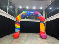 Arco Inflable Publicitario Aero Race, Arco Inflable Personalizado para Eventos y Promociones al Aire Libre