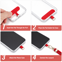 Cordon de cou universel réglable pour téléphone avec clip métallique renforcé, sangle bandoulière mains libres pour coques de téléphone portable