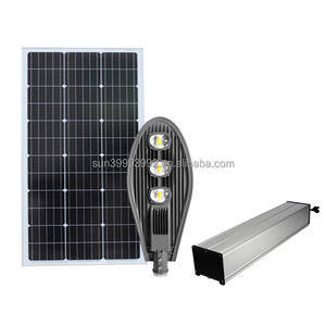 Personalizado 12V LiFePO4 batería de litio 150W Luz de calle Solar COB LED 6000K sistema de energía al aire libre IP65 lámpara de aluminio cuerpo carretera - Product Image 1