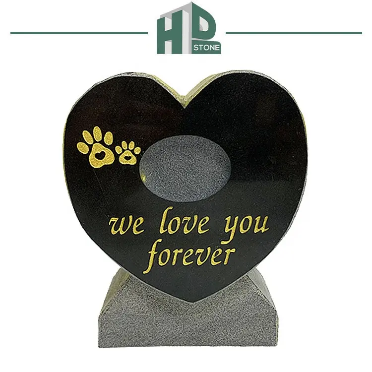 Granito pulido Mármol Pet Tombstone Memorial Tombstone personalizado Pet Tombstone