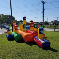 Offre Spéciale gonflable anneau lancer jeu sauter virole jeu de carnaval pour enfants jeu de plein air équipement de location pour événements
