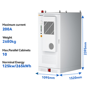 Armoire de stockage d'énergie solaire hybride LiFePO4 pour usage commercial et industriel, 200KWH 265KWH, protection IP54, garantie 10 ans - Product Image 4