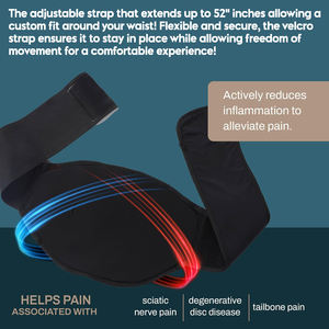 Penutup pinggang pak punggung dingin panas, pereda untuk Lumbar, saraf skiatik, hernia, nyeri cakram degeneratif. - Product Image 5