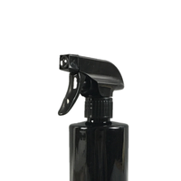 Usine 16oz 500ml HDPE plastique noir mat déclencheur vaporisateur pour le nettoyage de voiture