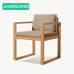 Luxury Modern Hotel Outdoor Dining Set with Teak <b>Table</b> and Chairs for Resort Villa Park & Patio Use - Product Image 4