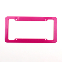 BOLONG PROMOTION EXCEPTIONNELLE Support de plaque d'immatriculation vierge multicolore 12x6 pouces norme américaine en plastique ABS avec logo personnalisé