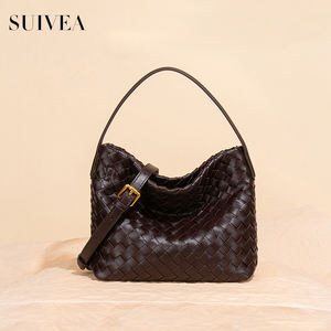 Novedad 2026: Bolso de Mano Tejido a Mano para Mujer – Bolso Tipo Cubo Ligero, Retro y Minimalista, Estilo de Hombro o Cruzado - Product Image 1