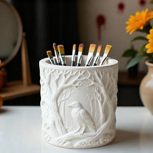 YS Habitat Crow Candle Jars Moldes de silicona Caja de almacenamiento de yeso Contenedor de velas Molde de fundición DIY Fabricación de macetas de hormigón - Product Image 5