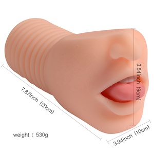 XISE Masturbation tasse bouche réaliste avec <span class=keywords><strong>dents</strong></span> et langue soufflant travail oral sex toy poche <span class=keywords><strong>vagin</strong></span> <span class=keywords><strong>vagin</strong></span> homme - Product Image 4