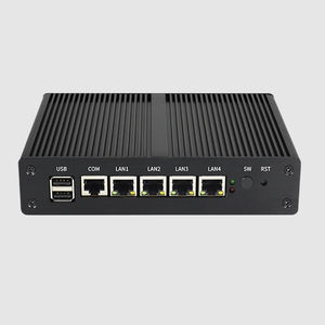 Sharerdp Mini PC Barebone Sin Ventilador de Cuatro Núcleos con Intel Celeron J4125 J1900, M.2 NVME, 4 Puertos LAN, Puerto Serial y Paralelo - Product Image 1