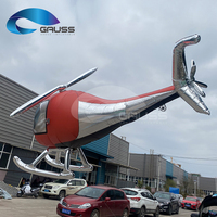 Dron de Control Remoto con Forma de Avión, Globo Inflable JH-2, Modelo de Helicóptero con Membrana de Aluminio para Espectáculos