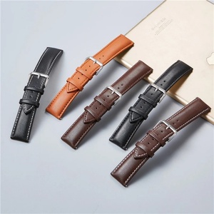 Correas de reloj de cuero genuino, correas de repuesto para reloj de pulsera de piel de becerro, 18mm, 20mm, 22mm, 24mm, accesorios para reloj, correa de reloj suave para hombres y mujeres - Product Image 3