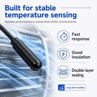 Capteur de température NTC de qualité automobile pour climatisation de voiture, sonde moulée par injection monobloc, surveillance de l'évaporateur et de la sortie, contrôle automatique du climat