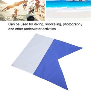 Bandera alfa internacional 27,6x23,6 pulgadas poliéster azul y blanco esnórquel y buceo banderín Universal para barcos - Product Image 5