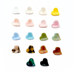 กิ๊บหนีบผมทรงหัวใจขนาดเล็ก 2.5 ซม. ยี่ห้อ CANYUAN ทำจากอะซิเตท สไตล์เกาหลี ขายดี อุปกรณ์เสริมผมสำหรับผู้หญิง - Product Image 6